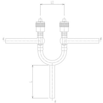 高真空グリースレスマルチバルブ Ⅲ型 2266シリーズ 旭製作所