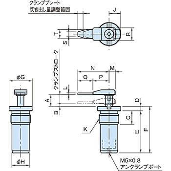 AMHK-S エアフッククランプ(スプリングクランプタイプ) イマオコーポレーション