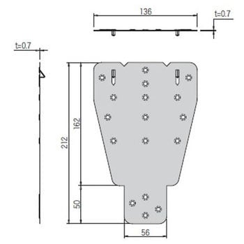 BP-TN ターミネーションプレート カナイ 板厚0.7mm 1セット BP-TN