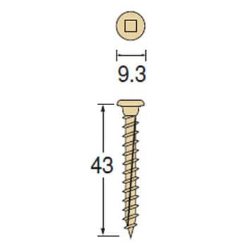 Tba 45 金物用ビス タナカ 全長 43mm Tba 45 1箱 75本 通販モノタロウ