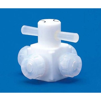 PTFE4方バルブ圧入型 F-2019シリーズ フロン工業