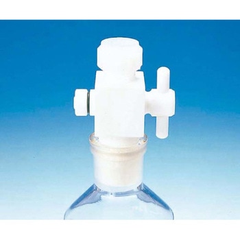 PTFE2方バルブ接続型アダプター F-2035シリーズ フロン工業