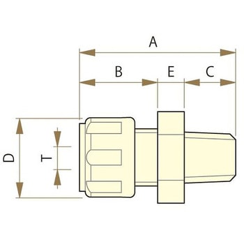 PFAメイル・コネクター F-2203シリーズ フロン工業