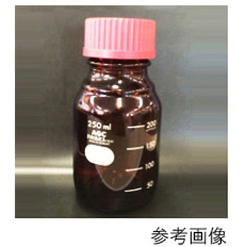 広口メジュームびん 茶・赤キャップ付 S/31519シリーズ IWAKI(AGCテクノグラス)