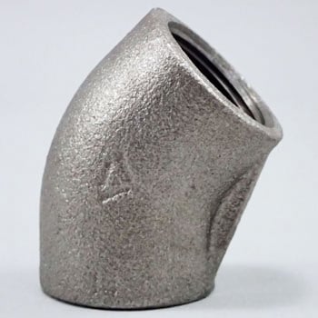 45°エルボ 可鍛鋳鉄製管継手 (黒) 吉年