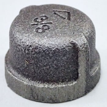 キャップ 可鍛鋳鉄製管継手 (黒) 吉年