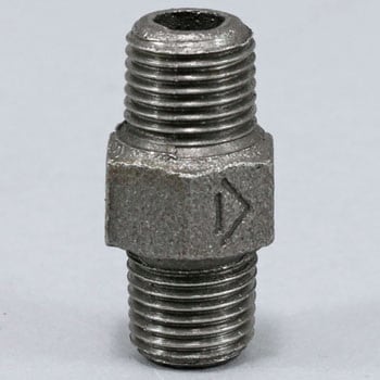 ニップル 可鍛鋳鉄製管継手 (黒) 吉年