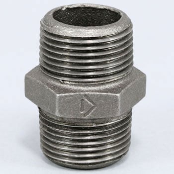 ニップル 可鍛鋳鉄製管継手 (黒) 吉年