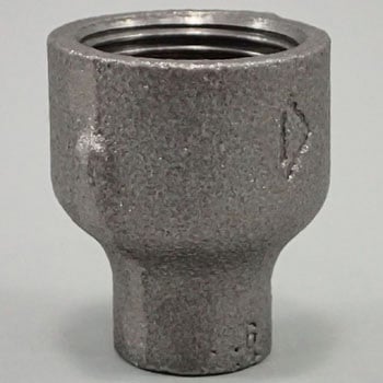 径違いソケット 可鍛鋳鉄製管継手(黒) 吉年