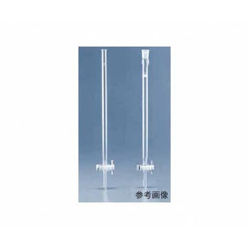 クロマトグラフ管 PTFEコック付 2146COLシリーズ IWAKI(AGCテクノグラス)