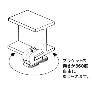 ベンダークリップ付天井ブラケットBタイプ 岡田装飾金物