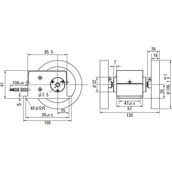 CT1-3:10 長さ計測用発信器(マイクロスイッチ内蔵) 1台 ライン精機