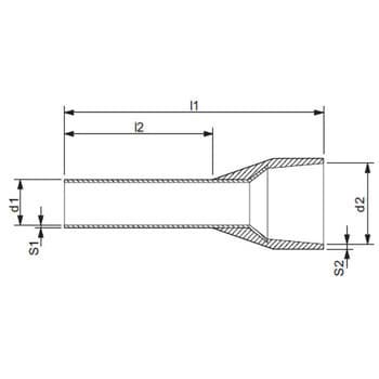 AI 0.5-10 WH-GB GB型 絶縁スリーブ付きフェルール(棒端子) 1箱(100個