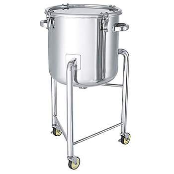 鏡板型ステンレス密閉タンク クリップ 脚付 B型シリコンパッキン付 DT-CTH-Lシリーズ MONOVATE(日東金属工業)