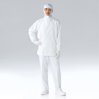 クリーン上着 白 JE266C-01 東洋リントフリー