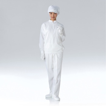 クリーン上着 白 JE268B-01 東洋リントフリー