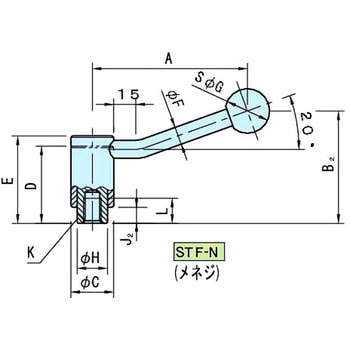 STF-N 安全テンションレバー(メネジ) イマオコーポレーション