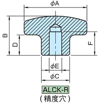 ALCK80R ALCK アルミクロスノブ 1個 イマオコーポレーション 【通販