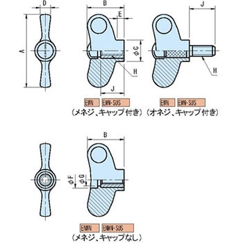 EWN・ENWN エルゴウイングナット(メネジ) イマオコーポレーション