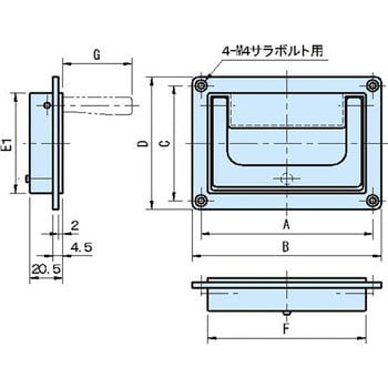 TR1-118 TR1 トレイハンドル 1個 イマオコーポレーション 【通販サイト