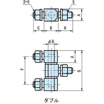 SQH・SQS スクエアヒンジ(ダブルタイプ) イマオコーポレーション