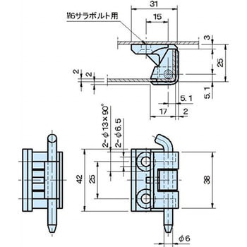 PLH426 ピンロックヒンジ イマオコーポレーション