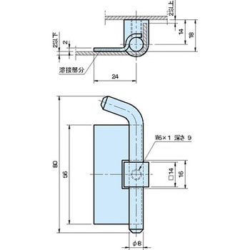 PLH568 ピンロックヒンジ イマオコーポレーション