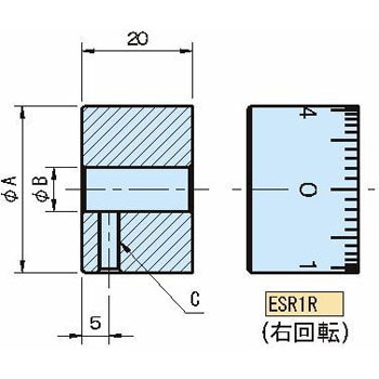 Esr1r60 Esr1 スケールリング イマオコーポレーション 寸法a 60mm Esr1r60 通販モノタロウ