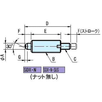 SDX-N インデックスプランジャー(ノブ無し) イマオコーポレーション
