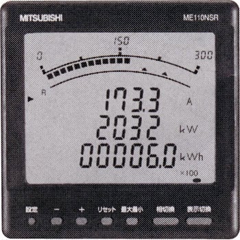 ME110NSR-MB 110/220V5A 電子式指示計器 マルチ指示計器(MEシリーズ 