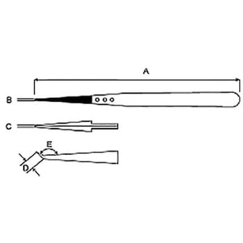 カーボンファイバーピンセット 先端交換可能 Ideal-Tek