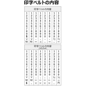 CF-83G 回転ゴム印エルゴグリップ 欧文8連 シヤチハタ 文字サイズ3号