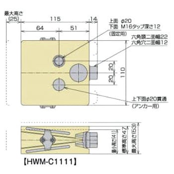 ハイウェッジ HWMシリーズ(スタンダードタイプ) 倉敷化工