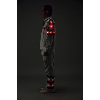 LED脚絆 フリーサイズ(面ファスナー付き) 日本緑十字社