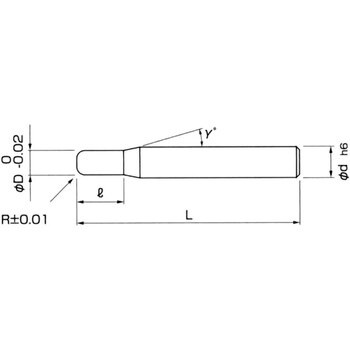 MHDH445R 3X6XR0.2 高硬度用4枚刃ラジアスエンドミル 1本 日進工具(NS