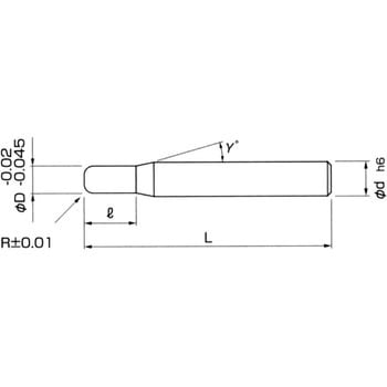 MHDH645R 6X12XR1 高硬度用6枚刃ラジアスエンドミル 1本 日進工具(NS