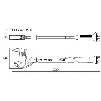 TQC4-50 プリセット型トルクレンチ CWVDA MCC(松阪鉄工所) 全長602mm