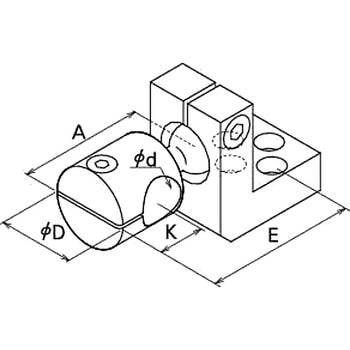 ボールブラケット(シャフト遠隔取付け) 三好キカイ(旧:三好パイジョン)