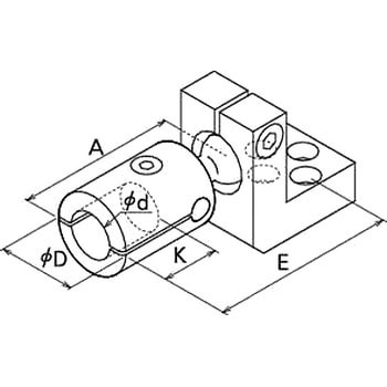 ボールブラケット(シャフト遠隔取付け) 三好キカイ(旧:三好パイジョン)