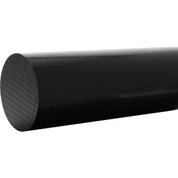 プラスチック POM 丸棒（黒） 直径 90mm 400 mm - 材料、資材