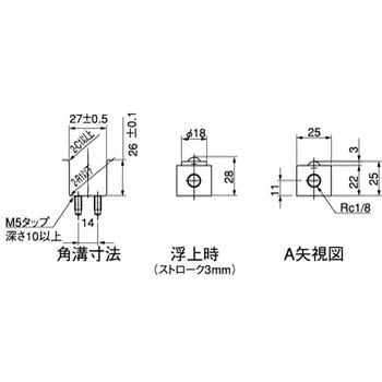 AFU-2525-18 エアー浮上式 フリーベアユニット 1個 フリーベア