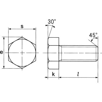 1/4×35 六角ボルト 全ねじ(ステンレス)ウィットねじ(小箱) 1箱(300個