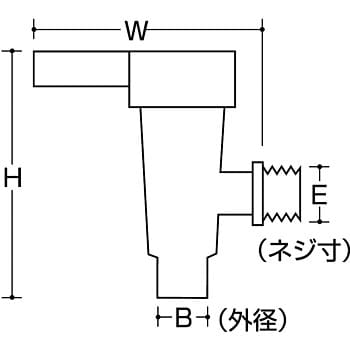 No.2070 ケミカルコック ナット付き 1個 瑞穂化成工業 【通販モノタロウ】