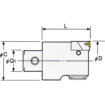 42-ZMAC100-100 モジュラータイプZMACボーリングヘッド 1個 日研工作所