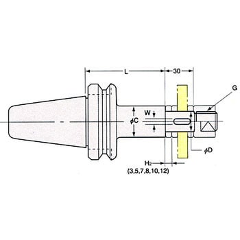 BT50-SCA27-135 サイドカッタアーバ (ミリ) 1個 日研工作所 【通販