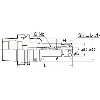 HSKゼロフィット型スリムチャック 日研工作所