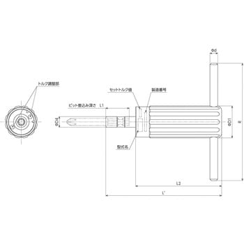 NTD500CN 【トルク指定】単能形トルクドライバ/締付作業用 NTD 1個 東