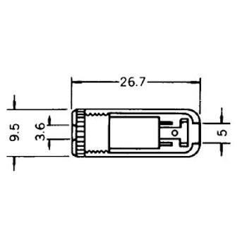 2極超小形単頭ジャック Φ3.5 マル信無線電機