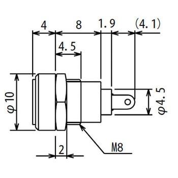 パネルマウント DCジャック マル信無線電機