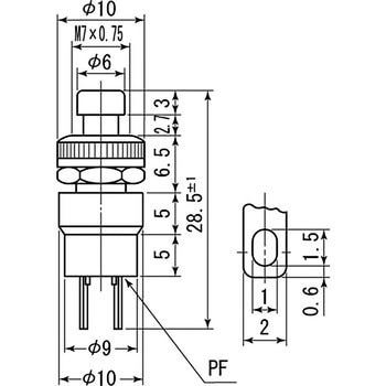 押ボタンスイッチ DS-102 ミヤマ電器